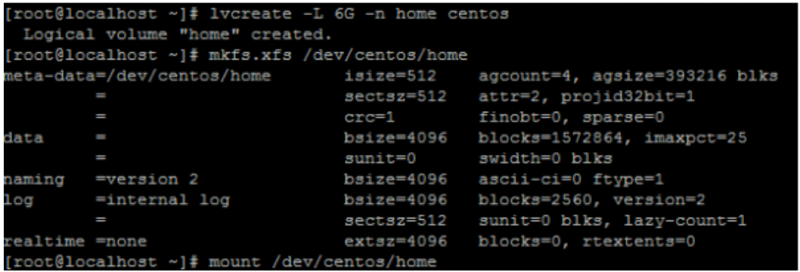 香港centos7把home空间扩容给根目录