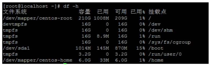 香港centos7把home空间扩容给根目录