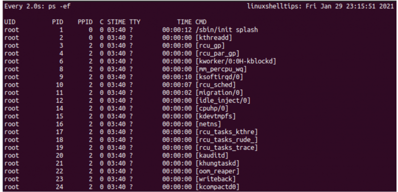 在Linux服务器中使用Watch定期运行命令？-小浪云