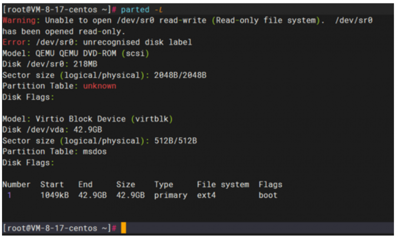 Linux查看分区文件系统类型的方法总结