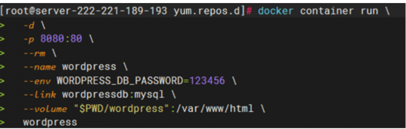 云服务器Docker搭建Wordpress